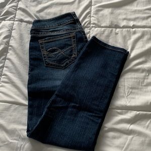 Silver jeans, cropped